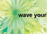 wave your arm什么意思英语