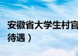 安徽省大学生村官管理办法（安徽大学生村官待遇）