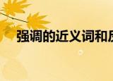 强调的近义词和反义词（强调的近义词）