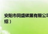 安阳市同盛碳黑有限公司（关于安阳市同盛碳黑有限公司介绍）