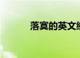落寞的英文缩写（落寞的英文）