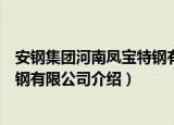 安钢集团河南凤宝特钢有限公司（关于安钢集团河南凤宝特钢有限公司介绍）