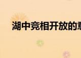 湖中竞相开放的意思（竞相开放的意思）