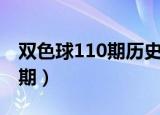 双色球110期历史同期号码汇总（双色球110期）
