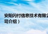 安阳闪付信息技术有限公司（关于安阳闪付信息技术有限公司介绍）