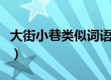 大街小巷类似词语二年级（大街小巷类似词语）