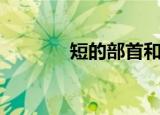 短的部首和结构（短的部首）