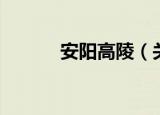 安阳高陵（关于安阳高陵介绍）