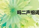 吗二声组词组（吗二声组词）