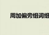 周加偏旁组词组新字（周加偏旁组词）