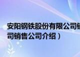 安阳钢铁股份有限公司销售公司（关于安阳钢铁股份有限公司销售公司介绍）