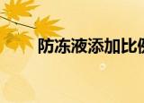 防冻液添加比例（防冻剂添加比例）