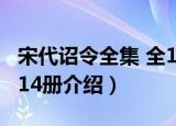 宋代诏令全集 全14册（关于宋代诏令全集 全14册介绍）