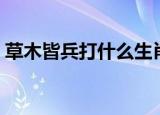 草木皆兵打什么生肖（草木皆兵打一个生肖）
