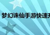 梦幻诛仙手游快速升级（梦幻诛仙快速升级）