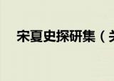 宋夏史探研集（关于宋夏史探研集介绍）