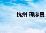 杭州 程序员（杭州程序员培训）