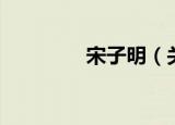 宋子明（关于宋子明介绍）