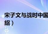 宋子文与战时中国（关于宋子文与战时中国介绍）