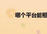 哪个平台能租面包车（租面包车）