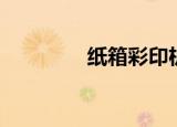 纸箱彩印机（纸箱喷码机）