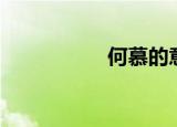 何慕的意思（何慕男）