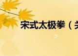 宋式太极拳（关于宋式太极拳介绍）