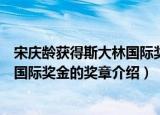 宋庆龄获得斯大林国际奖金的奖章（关于宋庆龄获得斯大林国际奖金的奖章介绍）