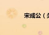 宋成公（关于宋成公介绍）