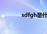 sdfgh是什么意思（sdfgh）