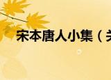 宋本唐人小集（关于宋本唐人小集介绍）