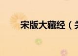 宋版大藏经（关于宋版大藏经介绍）