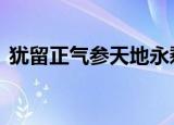 犹留正气参天地永剩丹心照古今 是赞扬谁的
