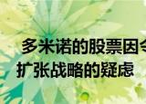  多米诺的股票因令人失望的销售下滑 煽动对扩张战略的疑虑