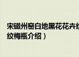 宋磁州窑白地黑花花卉纹梅瓶（关于宋磁州窑白地黑花花卉纹梅瓶介绍）