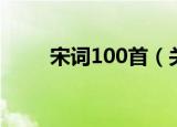 宋词100首（关于宋词100首介绍）