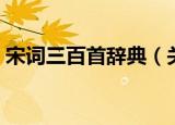 宋词三百首辞典（关于宋词三百首辞典介绍）
