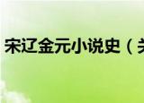 宋辽金元小说史（关于宋辽金元小说史介绍）