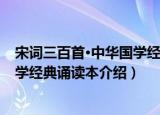 宋词三百首·中华国学经典诵读本（关于宋词三百首·中华国学经典诵读本介绍）
