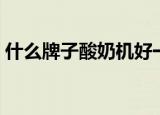 什么牌子酸奶机好一点（什么牌子酸奶机好）