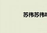 苏伟苏伟啥意思（苏伟吧）