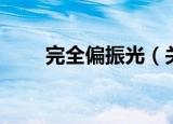 完全偏振光（关于完全偏振光介绍）