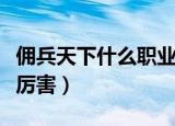 佣兵天下什么职业厉害啊（佣兵天下什么职业厉害）