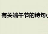 有关端午节的诗句小学（有关端午节的诗句）