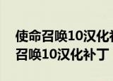 使命召唤10汉化补丁下载好了怎么弄（使命召唤10汉化补丁）