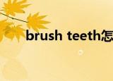 brush teeth怎么读（brush怎么读）