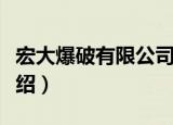 宏大爆破有限公司（关于宏大爆破有限公司介绍）