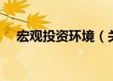 宏观投资环境（关于宏观投资环境介绍）