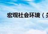 宏观社会环境（关于宏观社会环境介绍）