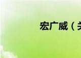 宏广威（关于宏广威介绍）